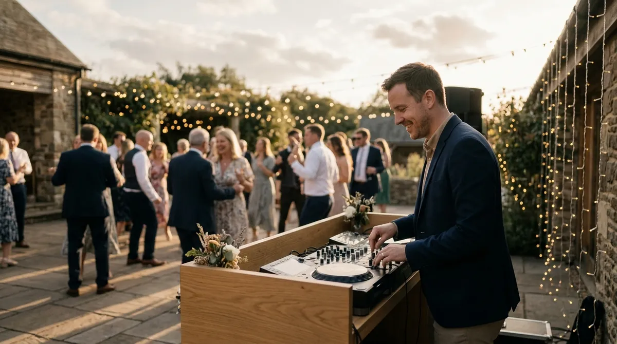 DJ animant une soirée de mariage